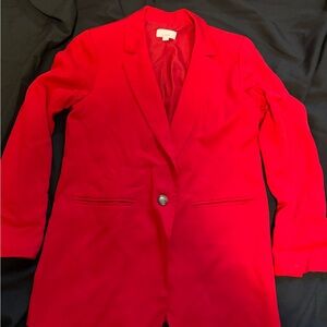 LOFT Women's Red Blazer Jacket